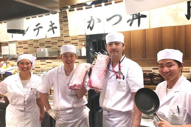 かつ丼店のキッチン・ホールスタッフ